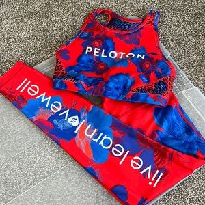 Peloton WITH EMMA Live Learn Lovewell Set Bra Leggings Size M